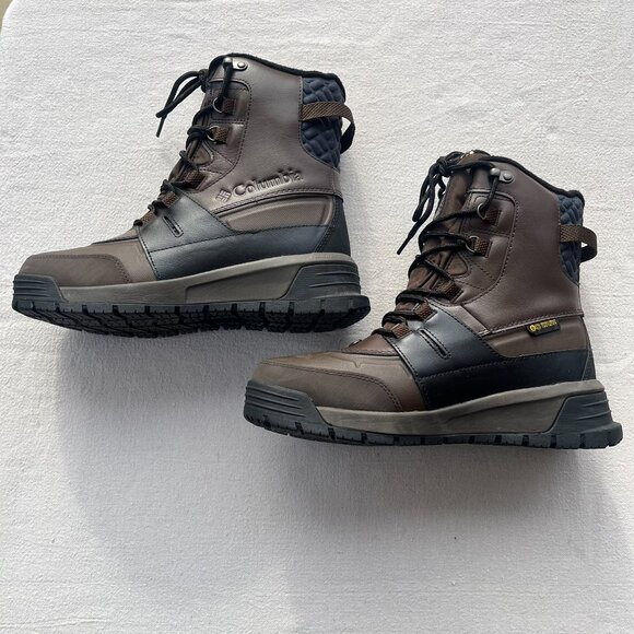 Columbia Bugaboot Celsius Plus Snow Boots, Brown & Black, Men's 9.5W, LIKE NEW - Picture 5 of 13